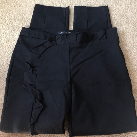 Zara Dress Pants with Ruffles - Picture 2 of 5